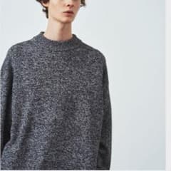 美品《ATON》WOOL MOULINE MOCKNECK SWEATER(4) - メルカリ