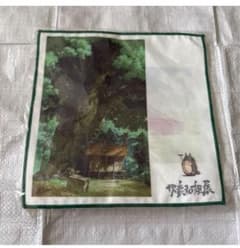 Rare Studio Ghibli Totoro Mini Towel Handkerchief - Kazuo Oga Exhibition