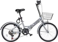 JIEBIER 折りたたみ自転車 シルバー 新品のサムネイル