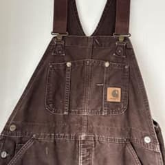 Carhartt ブラウン オーバーオール 古着 ダックのサムネイル