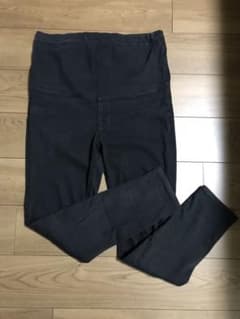 ユニクロ マタニティパンツ 黒 XLのサムネイル