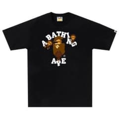 【公式】新品未使用美品A BATHING APE Tシャツ Sサイズ 黒 男女可のサムネイル