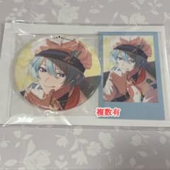 にじさんじ 渚トラウト 缶バッジ チェキ セット Speciale 渚トラウト 誕生日グッズ 箔押し缶バッジ＆チェキ風カード⑬