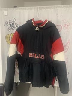 【稀少】90sスターター×シカゴブルズ ハーフジップフーディーアノラックパーカーのサムネイル