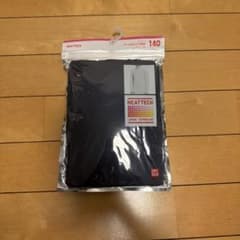 UNIQLO ヒートテック タートルネックT 長袖 140cm ネイビーのサムネイル