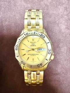 【1点限定・希少】SEIKO 5 SPORTS SNZB26J1 ゴールド自動巻のサムネイル