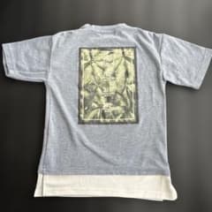 匿名　EARTH DIVER バックプリント有　グレー Tシャツ　140cmのサムネイル
