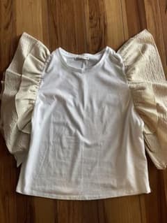 ZARA フリルTシャツ　Mサイズのサムネイル