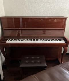 鏡面仕上げ‼︎ WEINBURG マホガニー木目調 アップライトピアノ&椅子