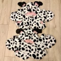 美品】ディズニー 101匹わんちゃん マフラー ファンキャップ ペア