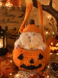 はむにぎり　ハロウィン!!かぼちゃのバッグチャームのサムネイル