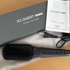 美品】H2 ONEST ホームケアヘアストレートヒートブラシ - メルカリ