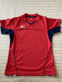 Mizuno 卓球ウェア Mサイズ レッド/ネイビーのサムネイル