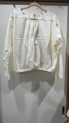 UNIQLO U 長袖ブラウス ホワイトのサムネイル