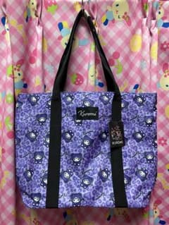 KUROMI クロミ トートバッグ パープル 紫　レオパード　ヒョウ柄　アベイルのサムネイル