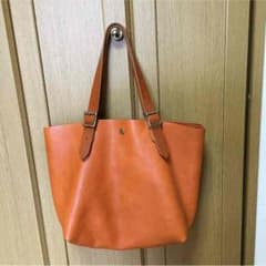 栃木レザー トートバッグ キャメルのサムネイル