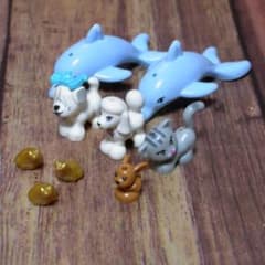 80-9 LEGO レゴ ミニフィグ イルカ 犬 猫 カエルうさぎ セットのサムネイル