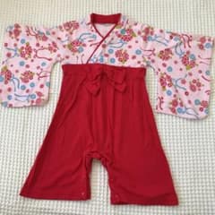 袴ロンパース 女の子 80のサムネイル