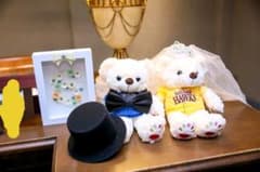 ぬいぐるみ用シルクハット、蝶ネクタイ、ティアラのサムネイル
