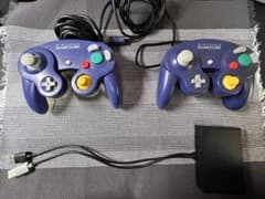 Price reduced! Genuine Nintendo GameCube controllers (2-pack) with adapter.