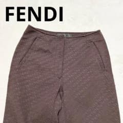 ☆美品☆フェンディ パンツ 26インチ ズッカ柄 総柄 ロゴボタン - メルカリ