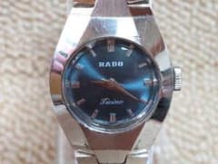 稼働品レア】RADO Ticino レディース腕時計 手巻き ブルー文字盤 