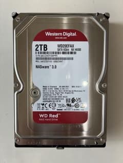 WD Red 2TB WD20EFAX 使用3865時間 正常品 NAS HDD - メルカリ