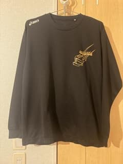 asics 블랙 워밍업웨어 론 T