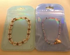 ハンドメイド ビーズブレスレット 2点セットのサムネイル