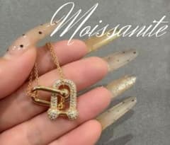 最高級✨モアサナイト ダブル イエローゴールド ネックレス 新品 