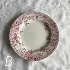 フランス アンティーク リュネヴィル デザートプレートA アンティークプレート デザート皿 PRINTEMPS フランス