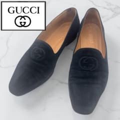 GUCCI グッチ スエード ローファー ネイビー 紺39 25cm GUCCI グッチ スエード ローファー ネイビー 紺39 25cm - メルカリ