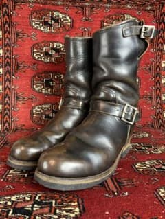 極上シボ革❗️レッドウィング 2268 PT91 エンジニアブーツ ブラック 茶芯 極上茶芯❗️レッドウィング 2268 PT91 エンジニアブーツ ブラック 93