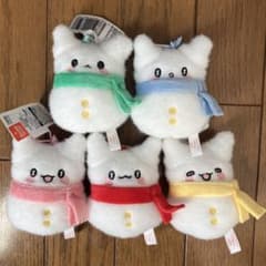 ひ*】様 はなまるおばけ　ゆきだるまるまるマスコット　全５種