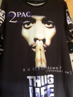 2pac thug life  シャツ  ラップTのサムネイル