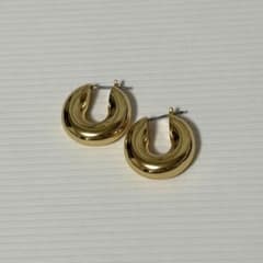 COS ゴールド フープピアス