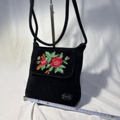 パ*ダ様 FEILER ショルダーバッグ 花柄 ブラックのサムネイル