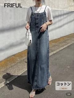Marlene-Akiko Kihara様専用 デニム　ジャンパースカート　Lのサムネイル