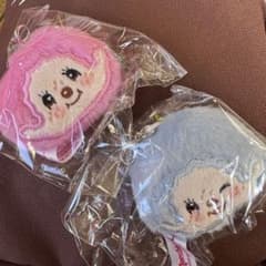 monchhichi モンチッチ ぬいぐるみチャーム ブルー ピンクのサムネイル