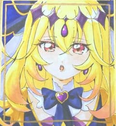 名探偵プリキュア キュアアルカナ・シャドウ 手描きイラスト ファン