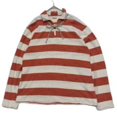 KAPITAL 美品 ボーダー ラガー シャツ プルオーバー 2 M オレンジ KAPITAL 美品 ボーダー ラガー シャツ プルオーバー 2 M オレンジ