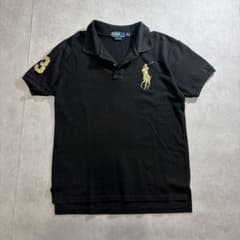 Ralph ラルフローレン ビッグポニー ポロシャツ y2k swag 黒 金 - メルカリ