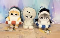mofusand　モフサンド サメにゃん・シャチにゃん　しろねこ×しろくま　3点