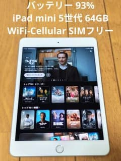 iPad mini 第6世代 64GB Wi-Fi 美品 バッテリー93％ ムスビー｜爆速発送iPad mini 第6世代 64GB Wi-Fiモデル バッテリー93