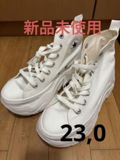 【新品】CONVERSE 厚底 ハイカット スニーカー 白のサムネイル
