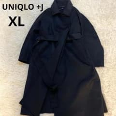 美品✨ユニクロ+J ジルサンダー ノーカラーリバーコート　カシミヤ　ベルト　XL 美品✨ユニクロ+J ジルサンダー ノーカラーリバーコート カシミヤ