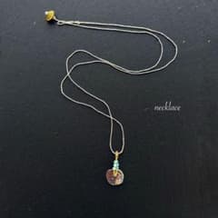 カレンシルバー ローマングラス ブルーオパール ネックレス - メルカリ