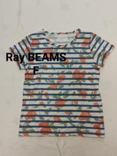 Ray BEAMS 花柄 ボーダー 半袖 Tシャツ サイズF 【108】のサムネイル