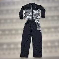 PUMA ジャージ上下セット 150サイズ 黒/迷彩のサムネイル