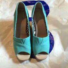 TOMS ウェッジ サンダル 24cmのサムネイル